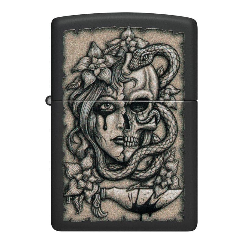Encendedor Zippo Mujer Calavera