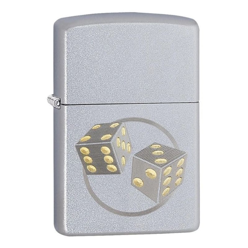 Encendedor Zippo Cromo Satinado Dos Tonos