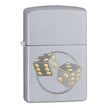 Encendedor Zippo Cromo Satinado Dos Tonos