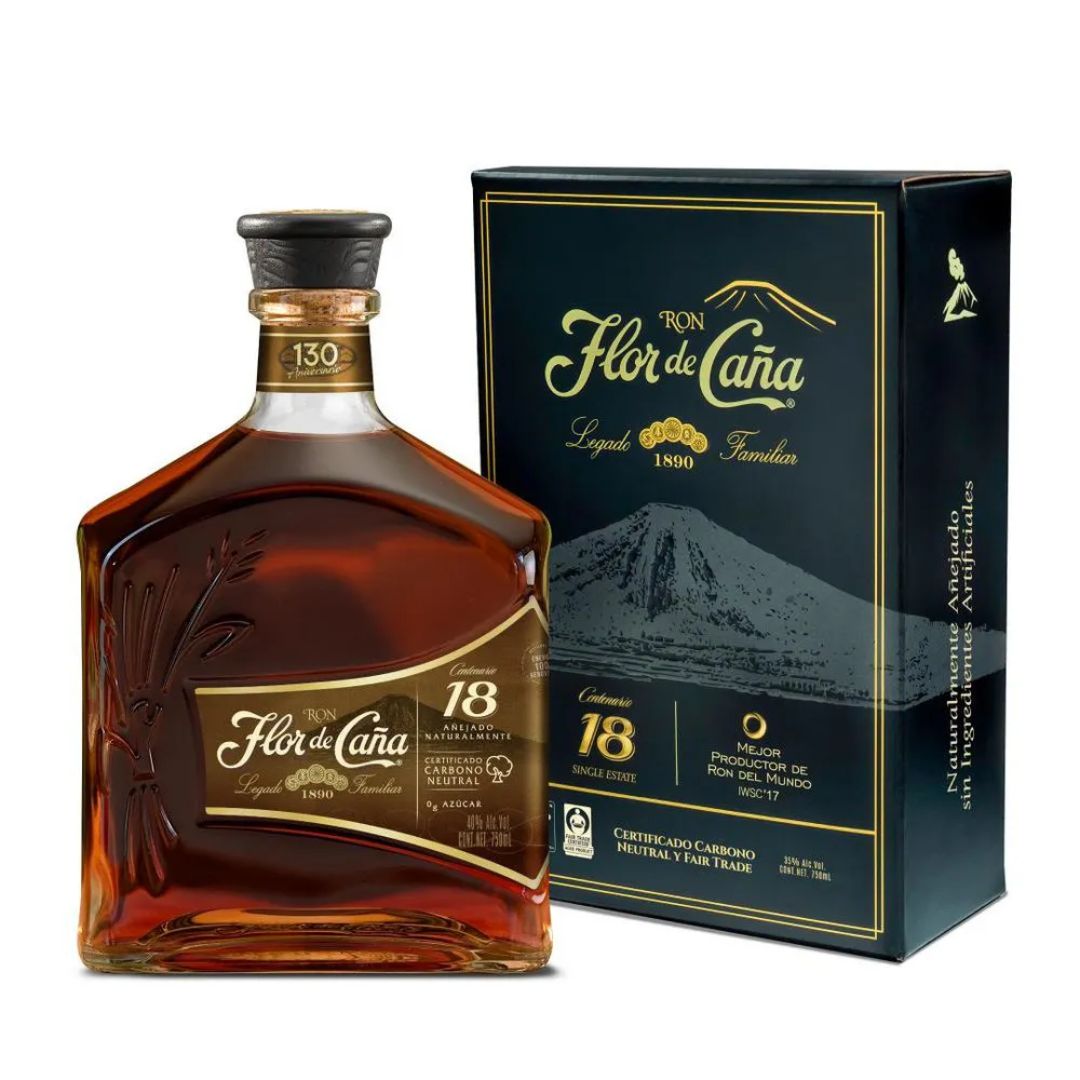 FLOR DE CAÑA CENTENARIO 18 AÑOS*750 ML