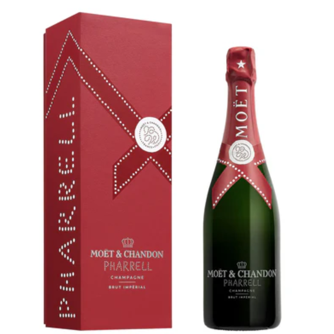 MOET & CHANDON PHARREL BRUT DEEP RED X750ML