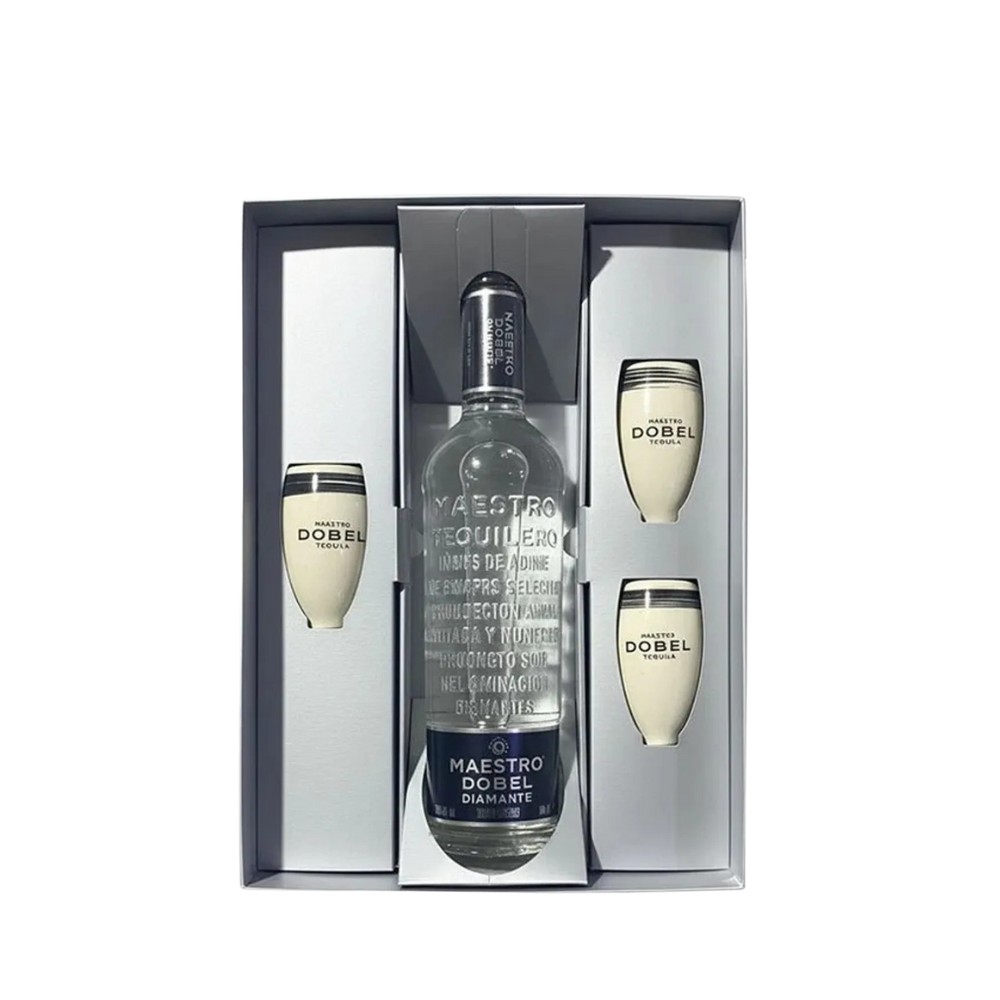 TEQUILA MAESTRO DOBEL* 700 ESTUCHE 3 COPAS