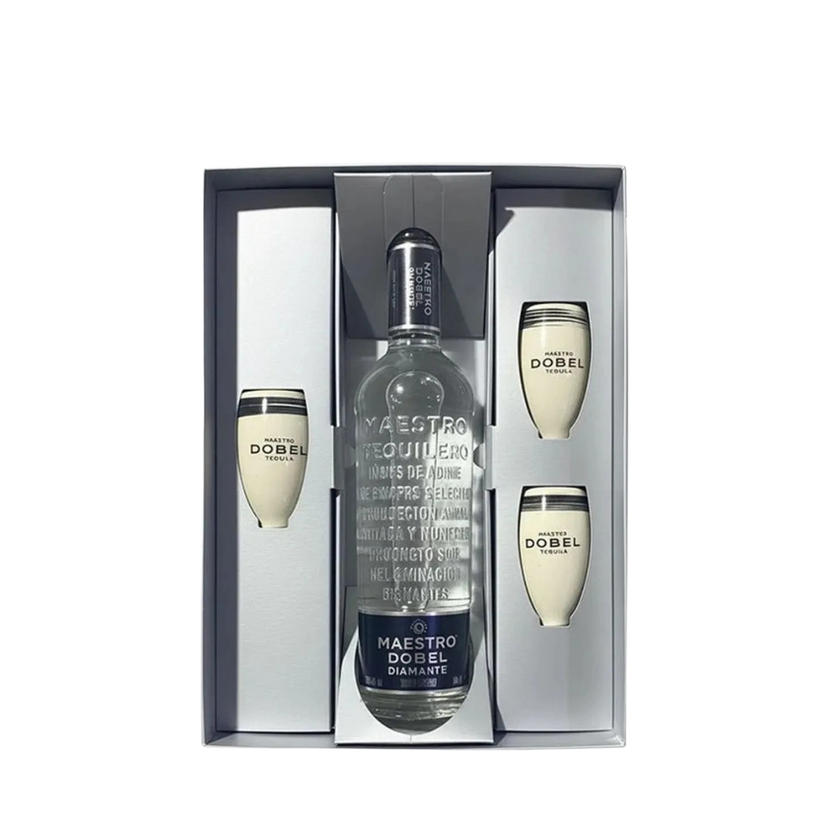 TEQUILA MAESTRO DOBEL* 700 ESTUCHE 3 COPAS