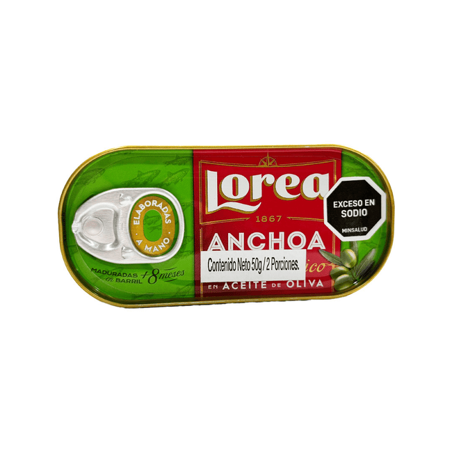 Anchoa Lorea Gourmet En Aceite de Oliva *50gr