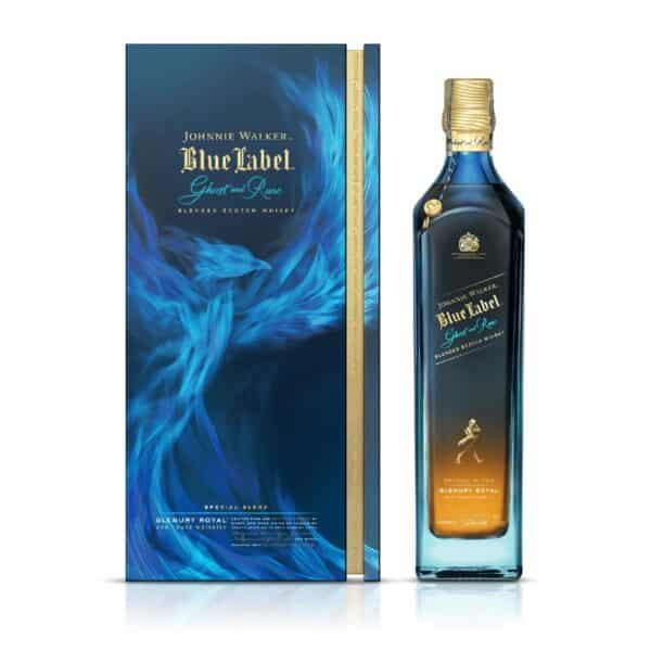 Esta edición de Johnnie Walker Blue Label Ghost & Rare, es el tercer lanzamiento de la serie Blue Label Ghost & Rare de Johnnie Walker arroja luz sobre la  destilería cerrada Glenury Royal Distillery.